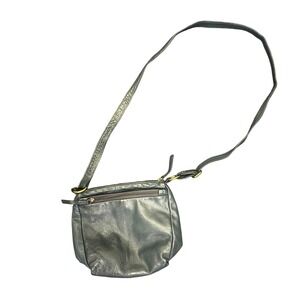 Great American Leather Works Slate‎ Blue Leather Crossbody Bag Adjustable Strap
